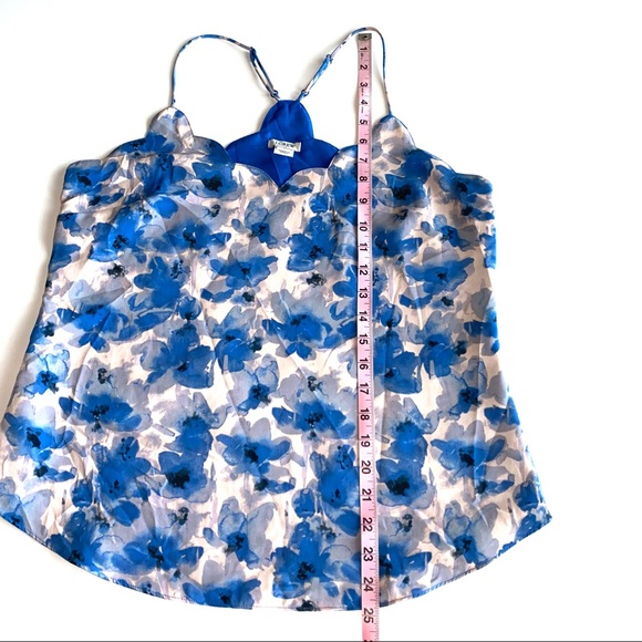 SOLD 💕J Crew Scalloped Floral Spaghetti Strap Tank Top - Picture 13 of 14